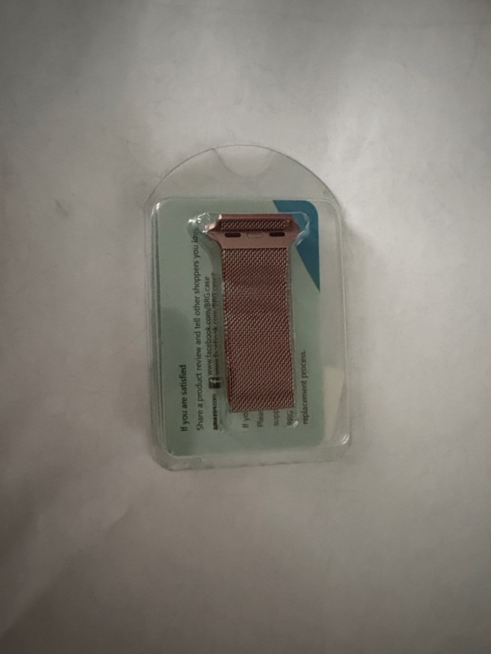 Rose Gold Mesh Apple Watch Style Band